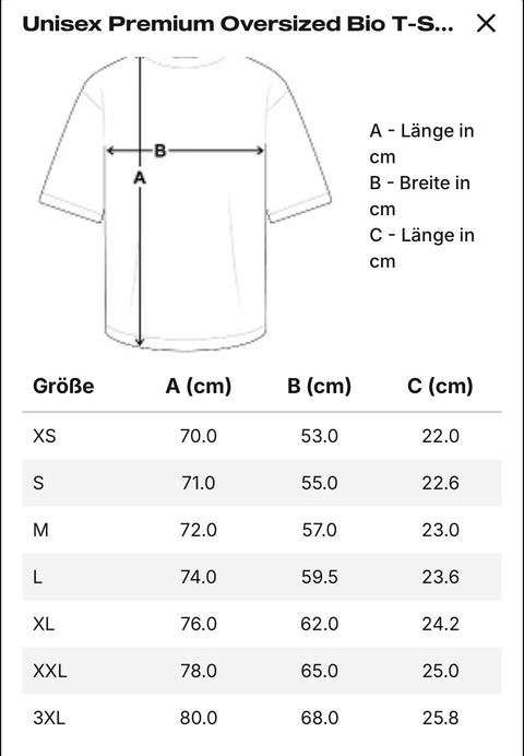 Unisex Premium Oversized Bio T-Shirt